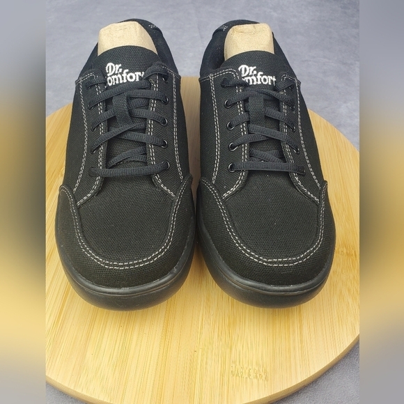Dr. Comfort Riley Women's Therapeutic Extra Depth Athletic‎ Shoe Canvas Lace-up - Picture 2 of 16